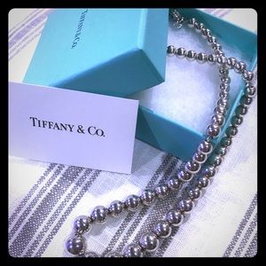 Tiffany & Co. Sterling Graduated Ball Necklace